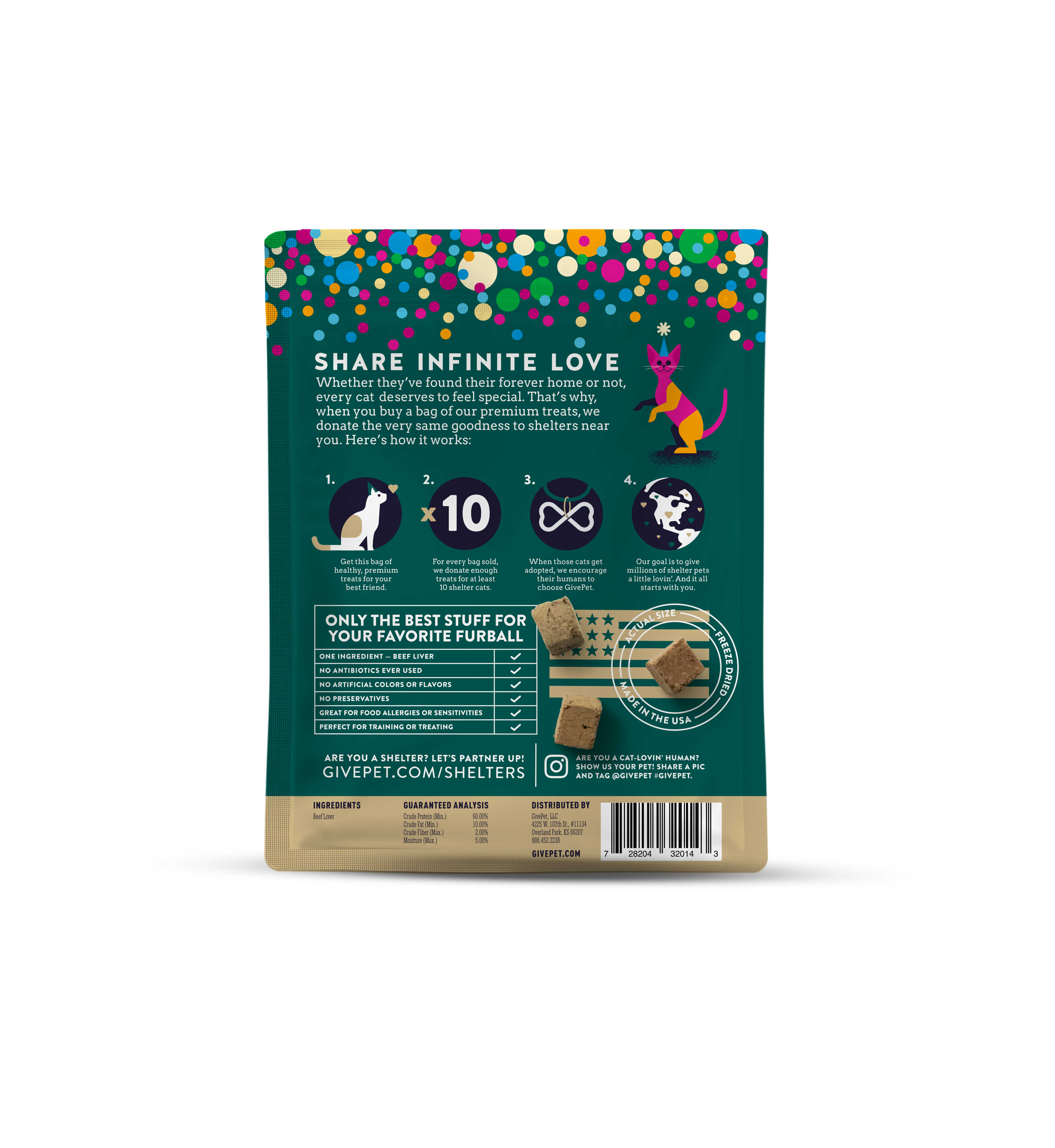 Birthday Purr-resnt Freeze Dried Cat Treats