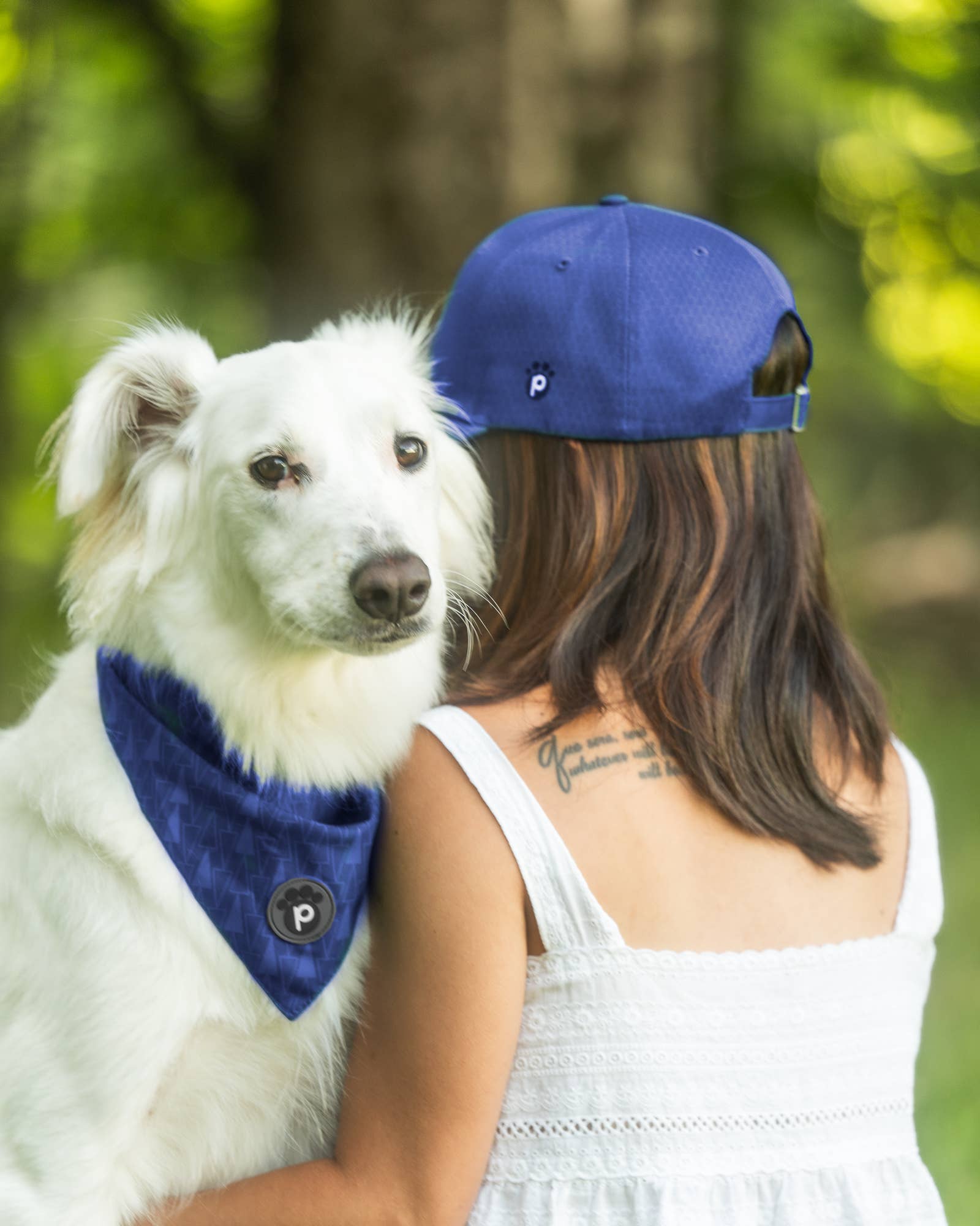 Blue Matching Pet & Owner Baseball Cap & Pet Bandana