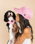 Pink Matching Pet & Owner Baseball Cap & Pet Bandana