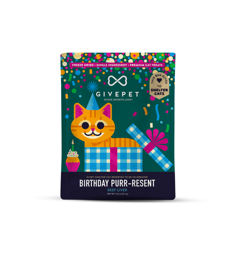 Birthday Purr-resnt Freeze Dried Cat Treats