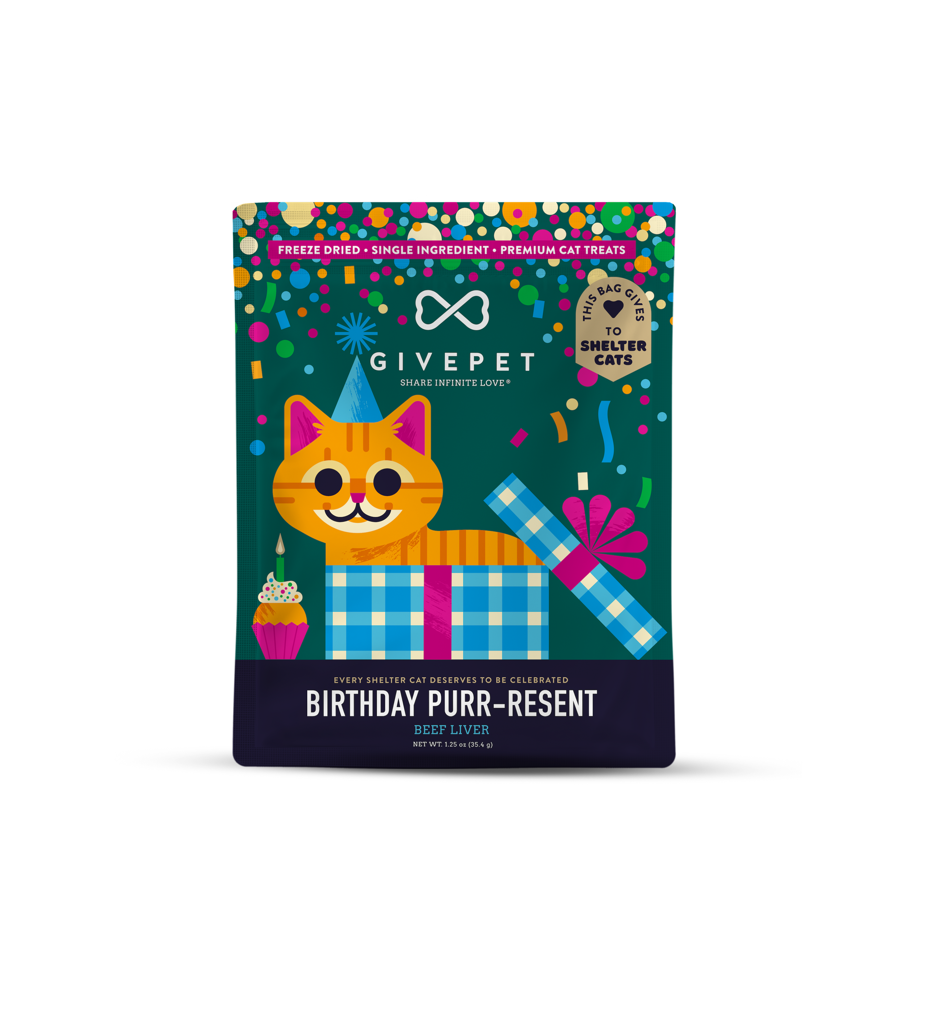 Birthday Purr-resnt Freeze Dried Cat Treats