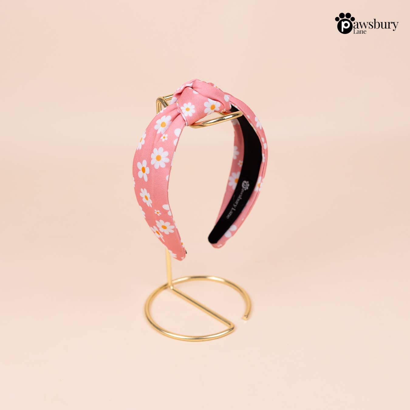 Pink Daisy Knot Headband